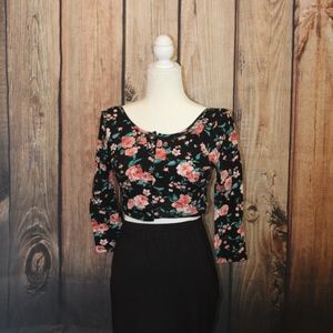 Floral crop Top